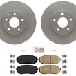 FRONT Coated & Balanced Disc Rotors Brake Pads for 19-21 Mazda CX-5 2.5L Turbo