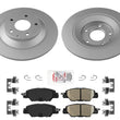 REAR Coated & Balanced Disc Rotors Brake Pads for 19-21 Mazda CX-5 all