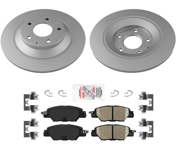 REAR Coated & Balanced Disc Rotors Brake Pads for 19-21 Mazda CX-5 all