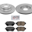 REAR Coated & Balanced Disc Rotors Brake Pads for 14-21 Mazda 6 all