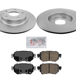 REAR Coated & Balanced Disc Rotors Brake Pads for 14-21 Mazda 6 all