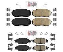 AmeriBrake Pastillas de freno de cerámica F&amp;R, con hardware para modelos CX-5 Turbo 19-21