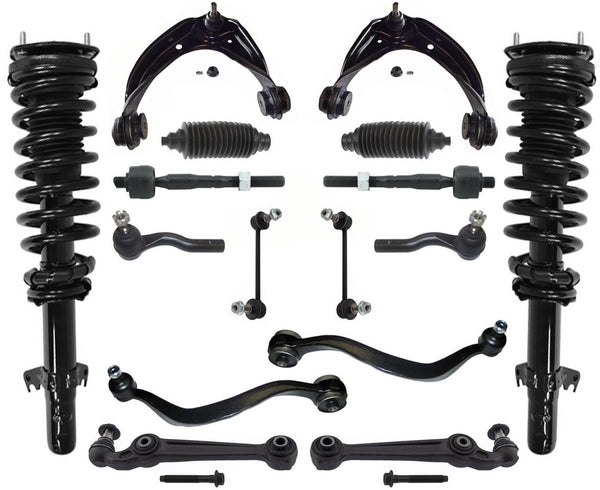 Fits For 2006-2012 Ford Fusion Upper Low Control Arm Chassis Kit w Bushings 16pc