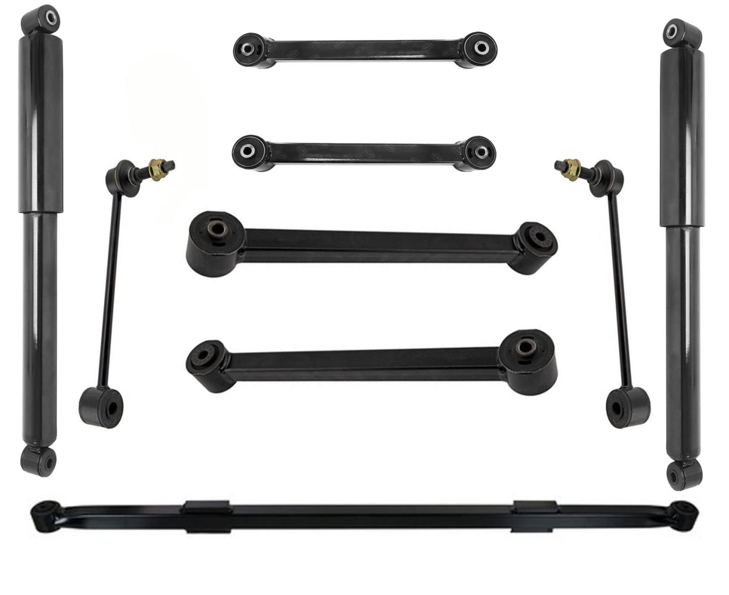 Rear Control Arms with Bushings Sway Links Rear Shocks For Jeep Commander 06-10