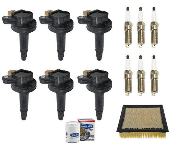 Direct Ignition Coils Platinum Spark Plugs Tune Up Kit for 15-17 Ford Expedition