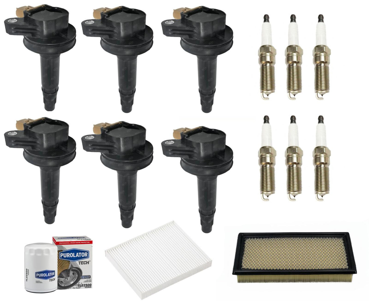 Direct Ignition Coils Platinum Spark Plugs for 13-19 Ford Explorer 3.5L Turbo