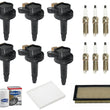 Direct Ignition Coils Platinum Spark Plugs for 13-19 Ford Explorer 3.5L Turbo