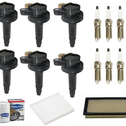 Direct Ignition Coils Platinum Spark Plugs for 13-19 Ford Explorer 3.5L Turbo