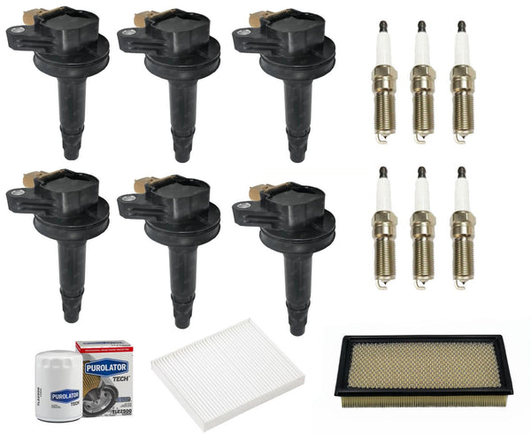 Direct Ignition Coils Platinum Spark Plugs for 13-19 Ford Explorer 3.5L Turbo