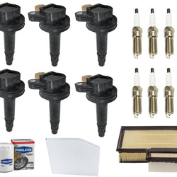 Direct Ignition Coils Platinum Spark Plugs for 15-21 Ford Transit 350 3.5L Turbo