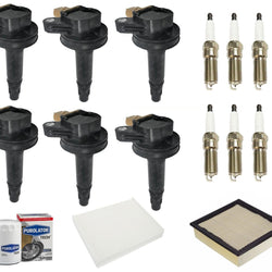 Direct Ignition Coils Platinum Spark Plugs for 15-16 Ford F150 with 3.5L Turbo