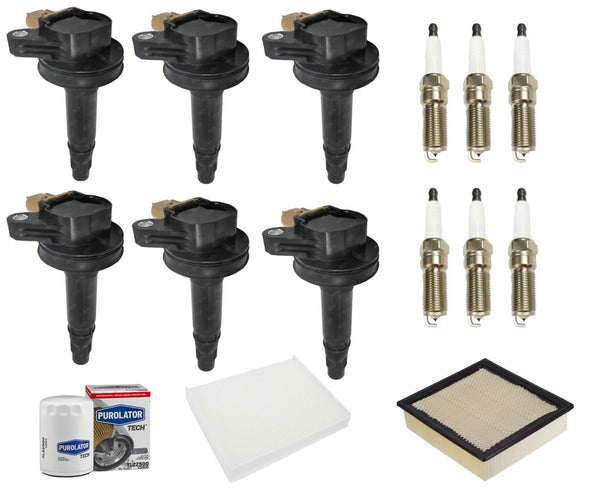 Direct Ignition Coils Platinum Spark Plugs for 15-16 Ford F150 with 3.5L Turbo