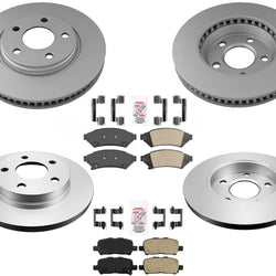 Rotores de freno de disco recubiertos con pastillas de cerámica para Buick Allure 2005-2009 3.6L 3.8L