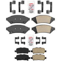 AmeriBrake Premium Ceramic Pads, Hardware All for 05-09 Buick Allure 3.6L 3.8L
