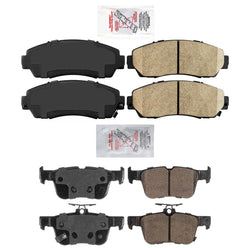 Front & Rear Ceramic Brake Pads Hardware Fits Acura RDX 2019-2021