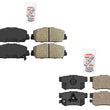 Front & Rear Ceramic Pads Hardware For Acura RDX 2013-2018