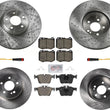 Pastillas de rotores de disco de freno delantero y trasero para Mercedes C300 2015-2021 342MM AMG
