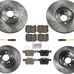 Front & Rear Brake Disc Rotors Pads for 2015-2021 Mercedes C300 342MM AMG