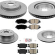 Rotors & Brake Pads Built In Japan Vin J L LE SE for Toyota Camry 2.5L 18-19