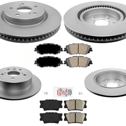 Rotors & Brake Pads Built In Japan Vin J L LE SE for Toyota Camry 2.5L 18-19