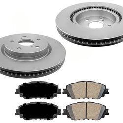 Front Brake Rotors & Ceramic Pads Fits Toyota C-HR 2020-2021 Japan Built