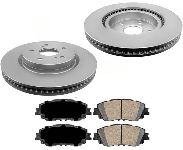 Front Brake Rotors & Ceramic Pads Fits Toyota C-HR 2020-2021 Japan Built