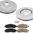 For 2009 2010 2011 2012 2013 Acura MDX Front Brake Rotors & Ceramic Brake Pads
