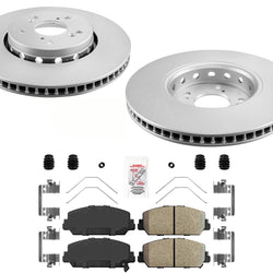 Front Brake Rotors & Ceramic Pads Hardware For Acura RDX 2013 2014 2015 17 2018
