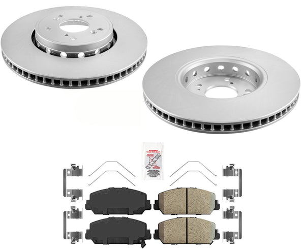 Front Brake Rotors & Ceramic Pads Hardware For Acura RDX 2013-2018