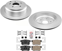 AmeriBRAKES Rotores de freno trasero y pastillas de freno de cerámica para Acura RDX 2013-2018