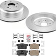 AmeriBRAKES Rear Brake Rotors & Ceramic Brake Pads For Acura RDX 2013-2018