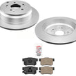 Rear Brake Rotors & Ceramic Brake Pads For Acura RDX 2013-2018