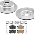 AmeriBRAKES Rear Brake Rotors & Ceramic Brake Pads Fits Acura RDX 2013-2018