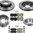 AmeriBRAKES Front & Rear Rotors & Brake Pads Fits Toyota 4Runner 10-2021 4.0L V6