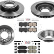 AmeriBRAKES Front & Rear Rotors & Brake Pads For Toyota 4Runner 10-2021 4.0L V6