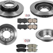 Front & Rear Brake Rotors & Brake Pads For Toyota 4Runner 2010-2021 4.0L V6
