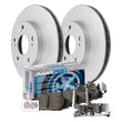 Front Ceramic Pads & Coated Rotors For Honda ODYSSEY 2005 2006 2007 2008 2010