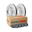 Front Ceramic Pads & Coated Rotors FOR HONDA ODYSSEY 2005 2006 2007 2008-2010