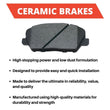 Rear Brake Pads & Coated Rotors FOR TOYOTA CAMRY 18-21 w/ Manual Parking Brake