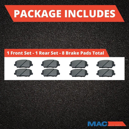 HEAVY DUTY FRONT PADS REAR PADS !!!! Disc Brake Pads FOR Express Van 2500 21-25
