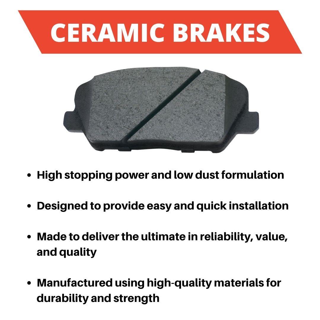 HEAVY DUTY FRONT PADS REAR PADS !!!! Disc Brake Pads FOR Express Van 2500 21-25