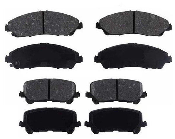 Front & Rear Ceramic Brake Disc Pads 2Pc 1723 1724 for Acura MDX 2014-2017