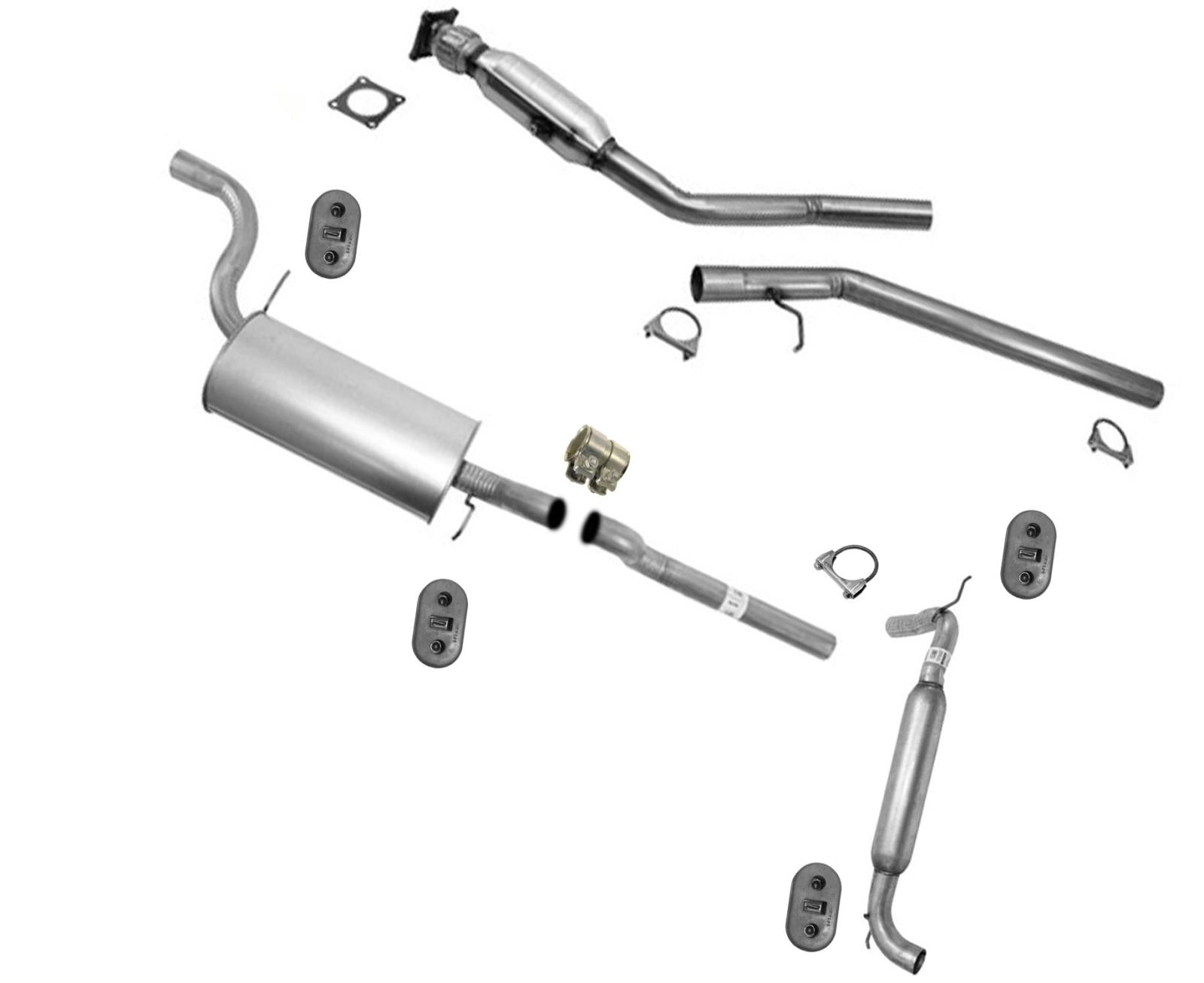 For 05-07 Town & Country W/ Stow N Go Exhaust System Catalytic Converter Muffler
