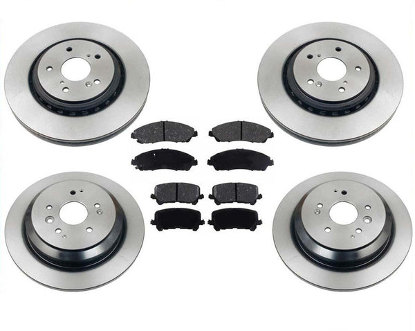 Front & Rear Disc Brake Rotors & Ceramic Pads 6Pc for Acura MDX 2014-2016