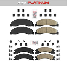 Front + Rear Pads Ceramic For Ford E150 250 350 2008-2013-2014-2021 SUPER DUTY