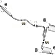 Extension Pipe Mufflers Dual Exhaust System For 2003-2008 Hyundai Tiburon 2.7L