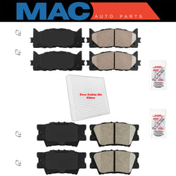 Front and Rear Brake Pads for Toyota Camry 2007 -2017 Fits Lexus ES350 Ceramic +