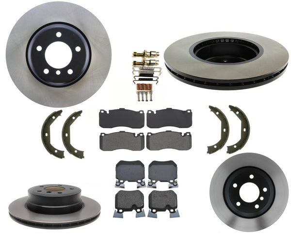 Carbono de alto rendimiento para rotores de freno de disco BMW 135i AmeriBRAKES 2008-2012