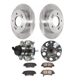 Rear Wheel Hub Bearings & Brake Rotors for Kia Soul 2014-2019 Soul Ev 2015-2020