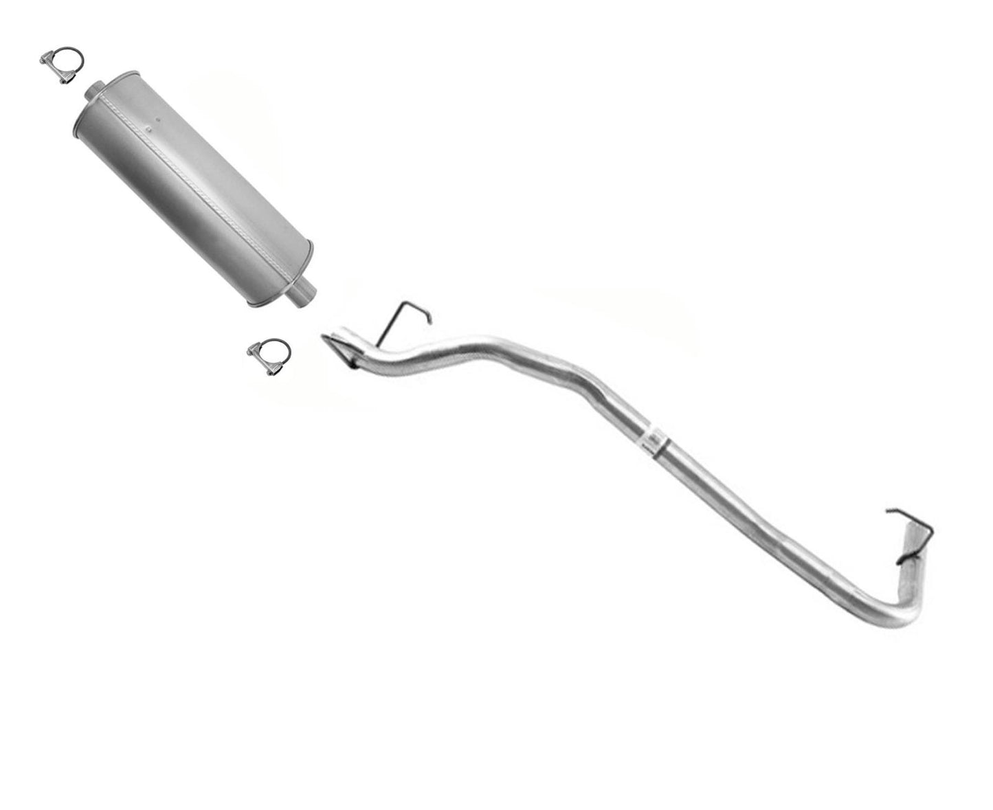 Tubo trasero de silenciador soldado para Toyota Tacoma 2.4L 1998-2004 con distancia entre ejes de 103"